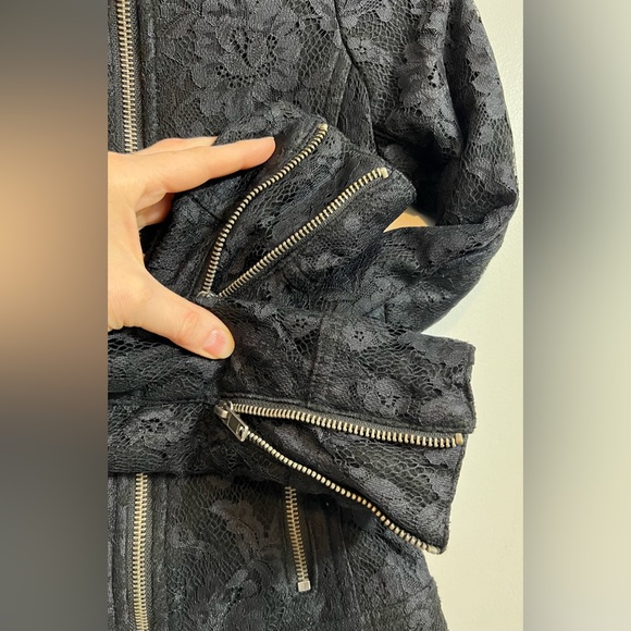 BDB David Bitton Lace Moto Jacket XS - Picture 5 of 13